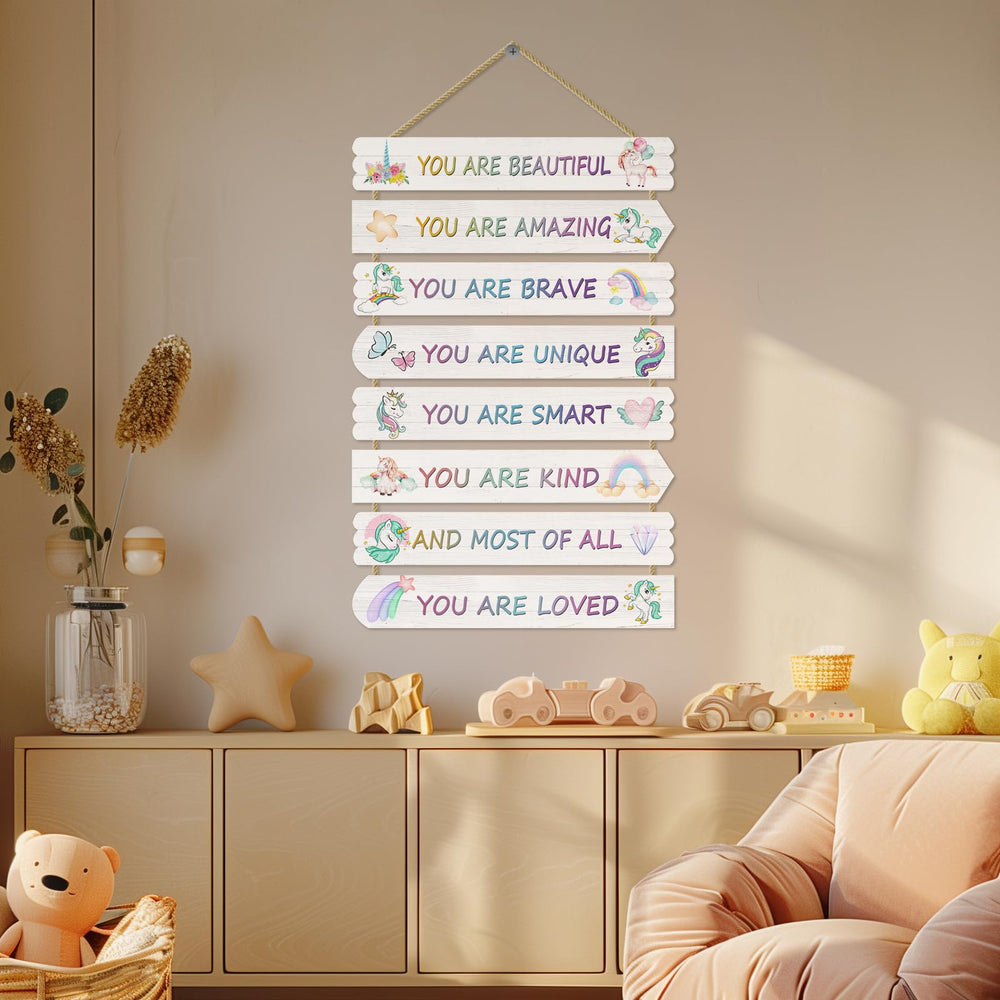 Easozoom durable wood signs resist fading for lasting nursery or playroom accents
