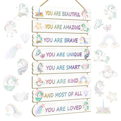 Easozoom unicorn wall art for nursery adds whimsy and confidence-boosting vibes