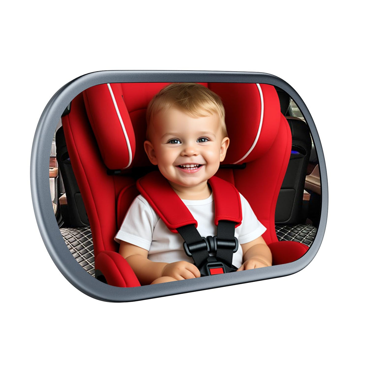Eassky baby car mirror backseat wide view improves driver monitoring.