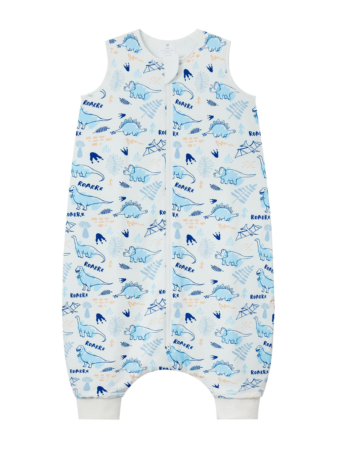 EASWEET bamboo sleep sack with legs, front view, allows frog-leg sleeping and secure warmth.