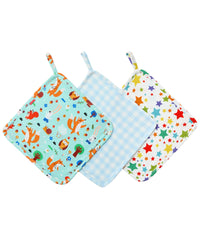 EASWEET pacifier blanket plaid with breathable bamboo fabric for on the go