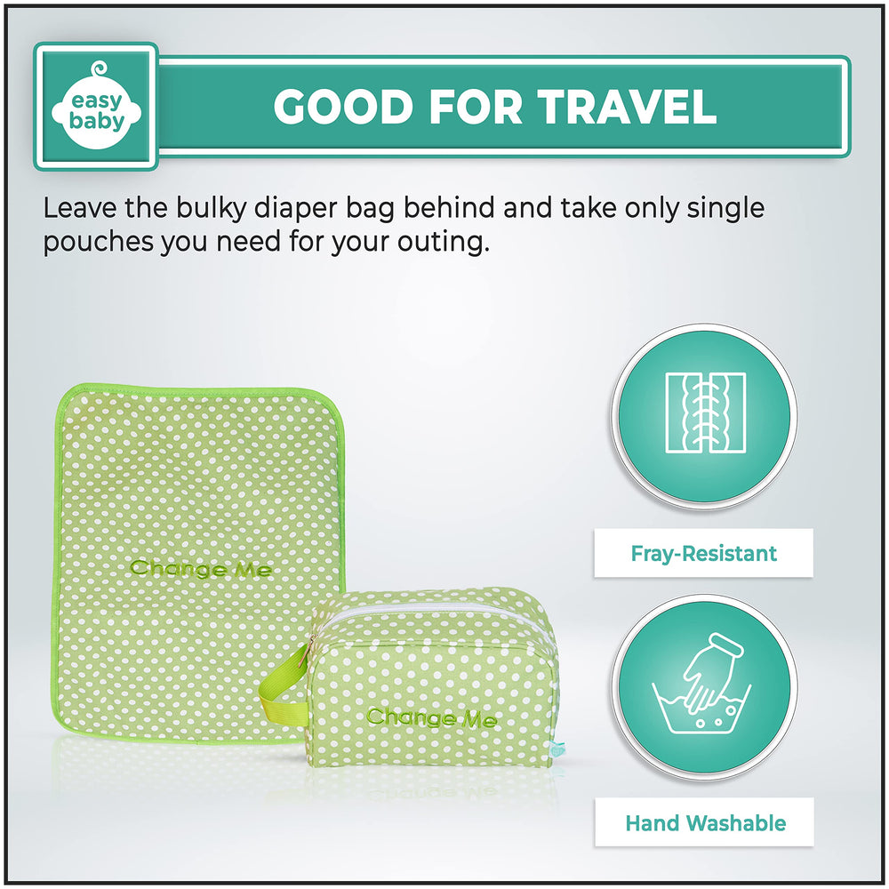 Easy Baby Laguna diaper pocket and wipe spot simplifies quick diaper changes.