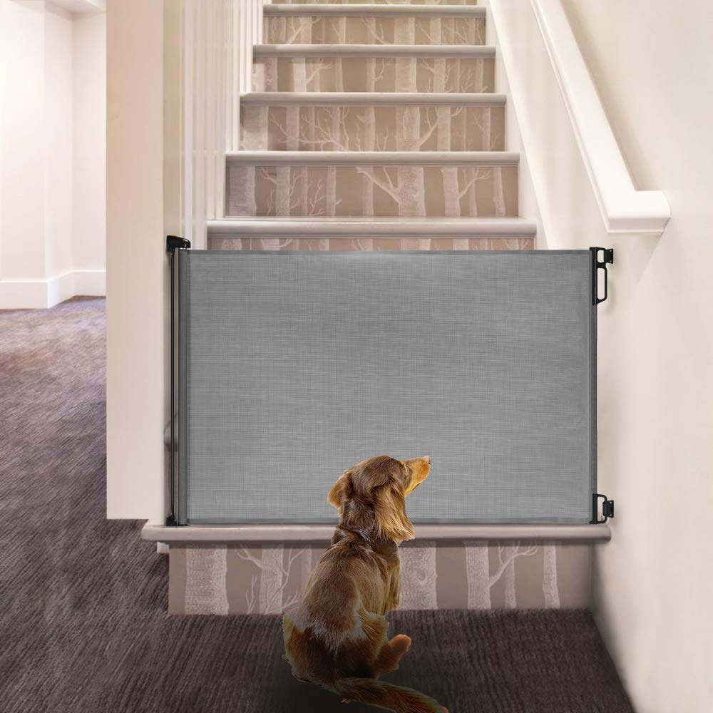 EasyBaby gate installed at stair top to block access safely.