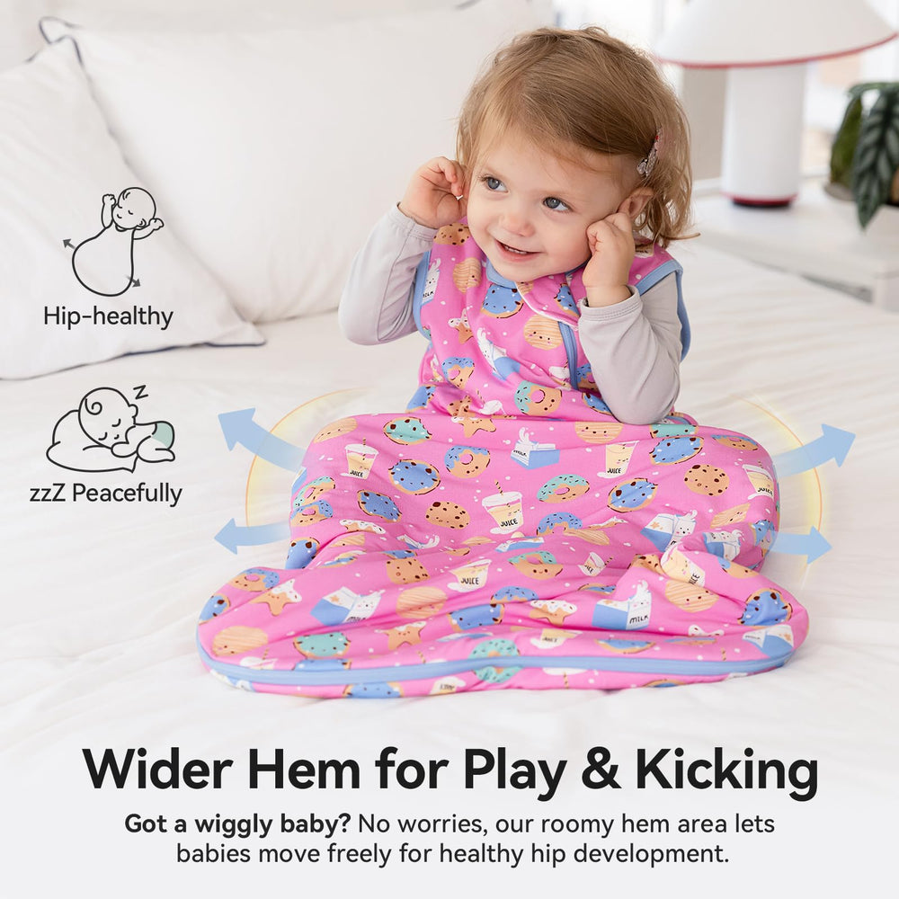 EasyFi sleep sack with 2-way zipper for diaper changes.