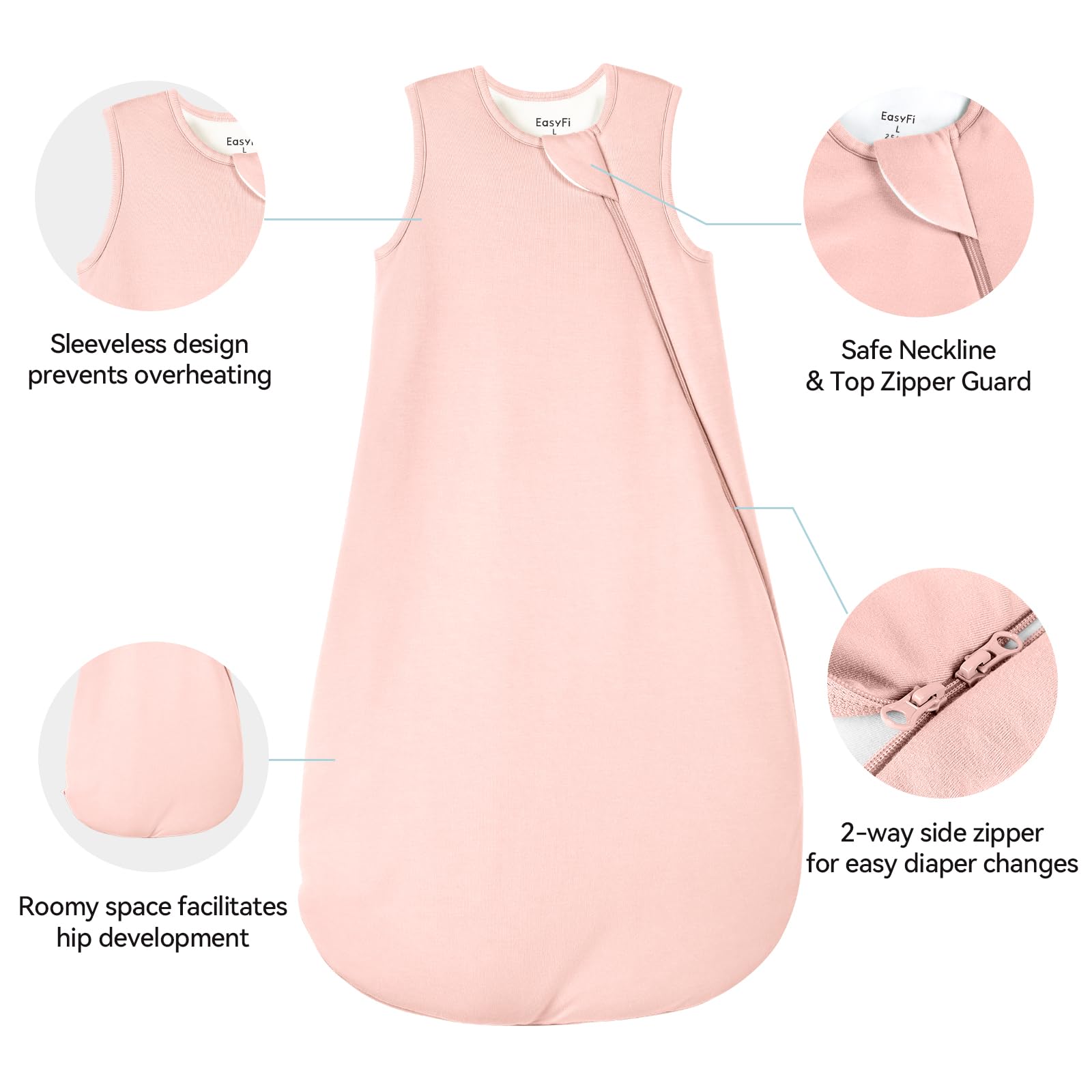 EasyFi 3-layer design provides balanced warmth and comfort.