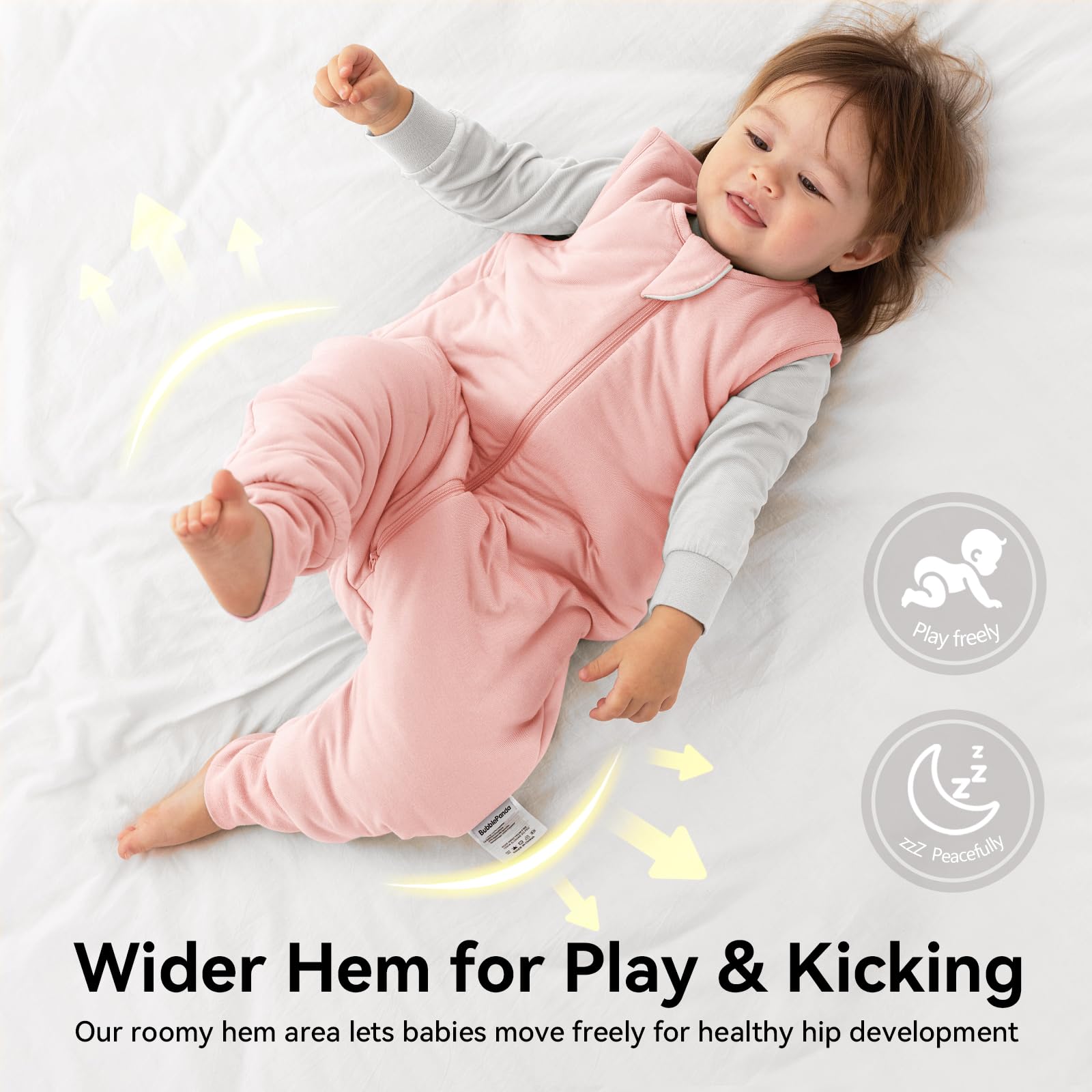 EasyFi bamboo sleep sack all-season 1.0 tog supports steady temperature control.