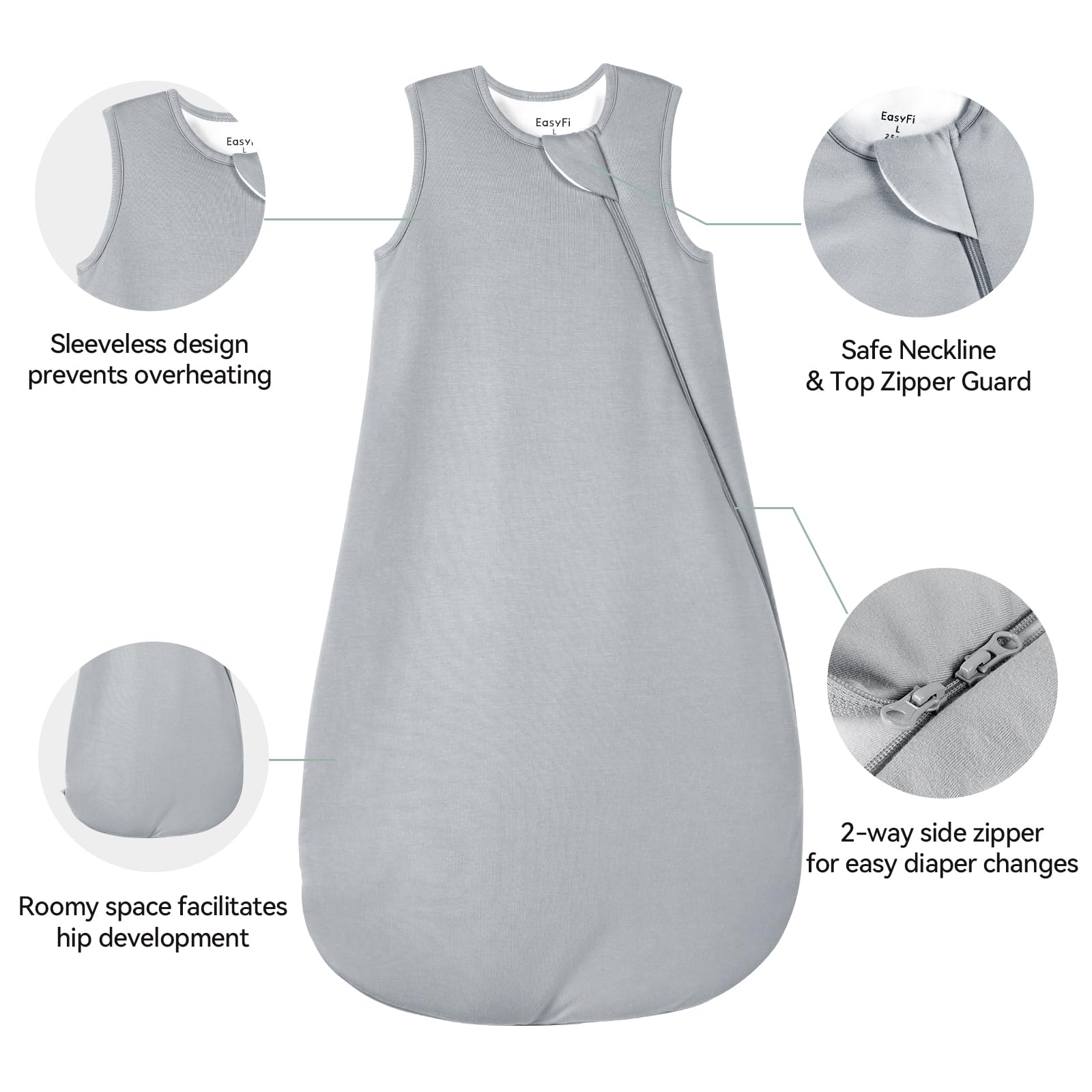 EasyFi interior quilting design ensuring even fill distribution.