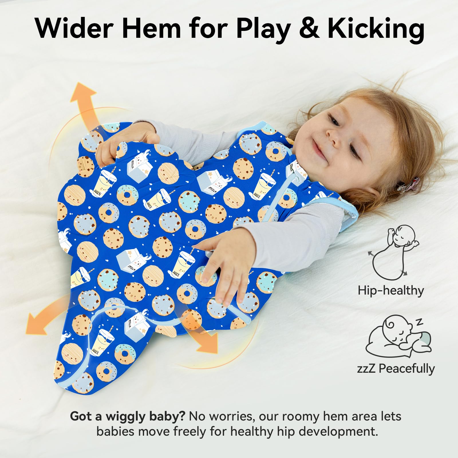 EasyFi sleep sack pattern design adds charm to bedtime outfits.