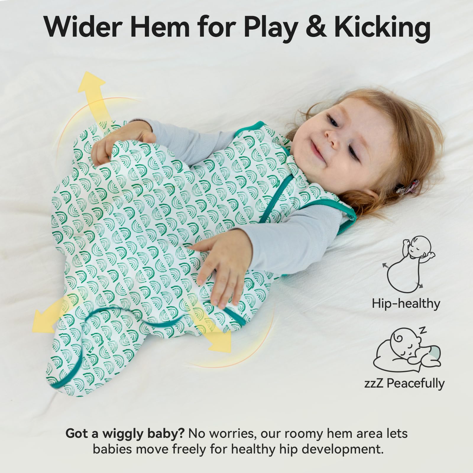 EasyFi sleep sack 1.0 TOG offers all-season warmth and breathability.