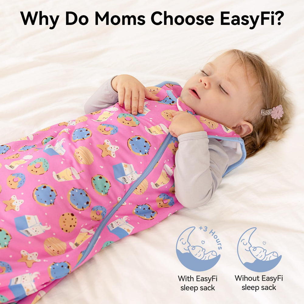 EasyFi sleep sack with roomy leg space for movement