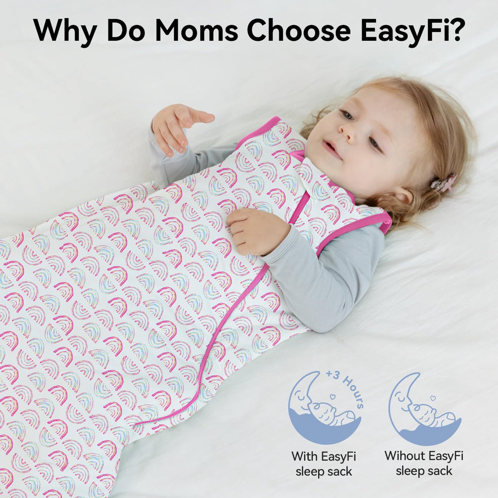 EasyFi sleep sack with roomy leg room for natural movement.