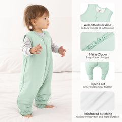 EasyFi sleep sack with feet design supports movement while staying warm