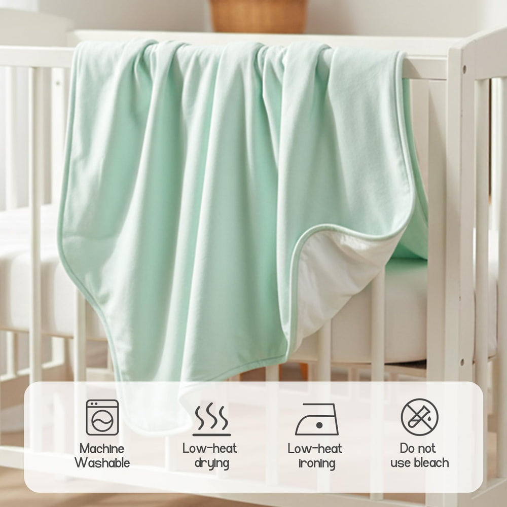 EasyFi Supersoft bamboo blanket used as stroller cover, breathable on the go
