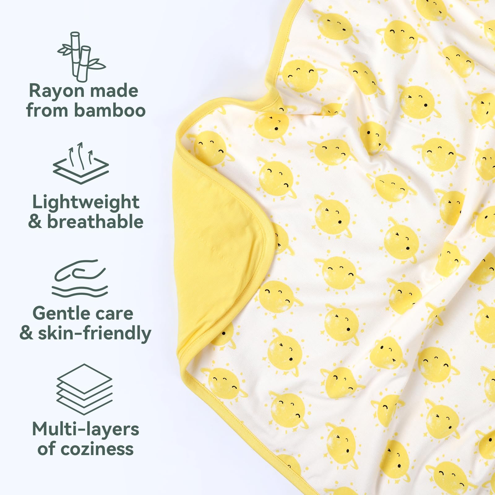 EasyFi Supersoft bamboo rayon fabric offers breathable comfort for naps
