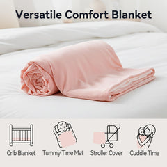 EasyFi Supersoft blanket used as stroller cover for on-the-go comfort