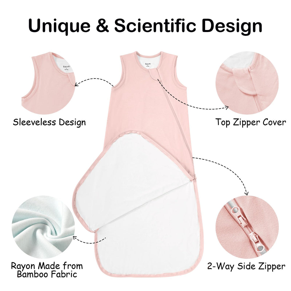 Close-up of EasyFi sleep sack zipper for easy midnight changes.