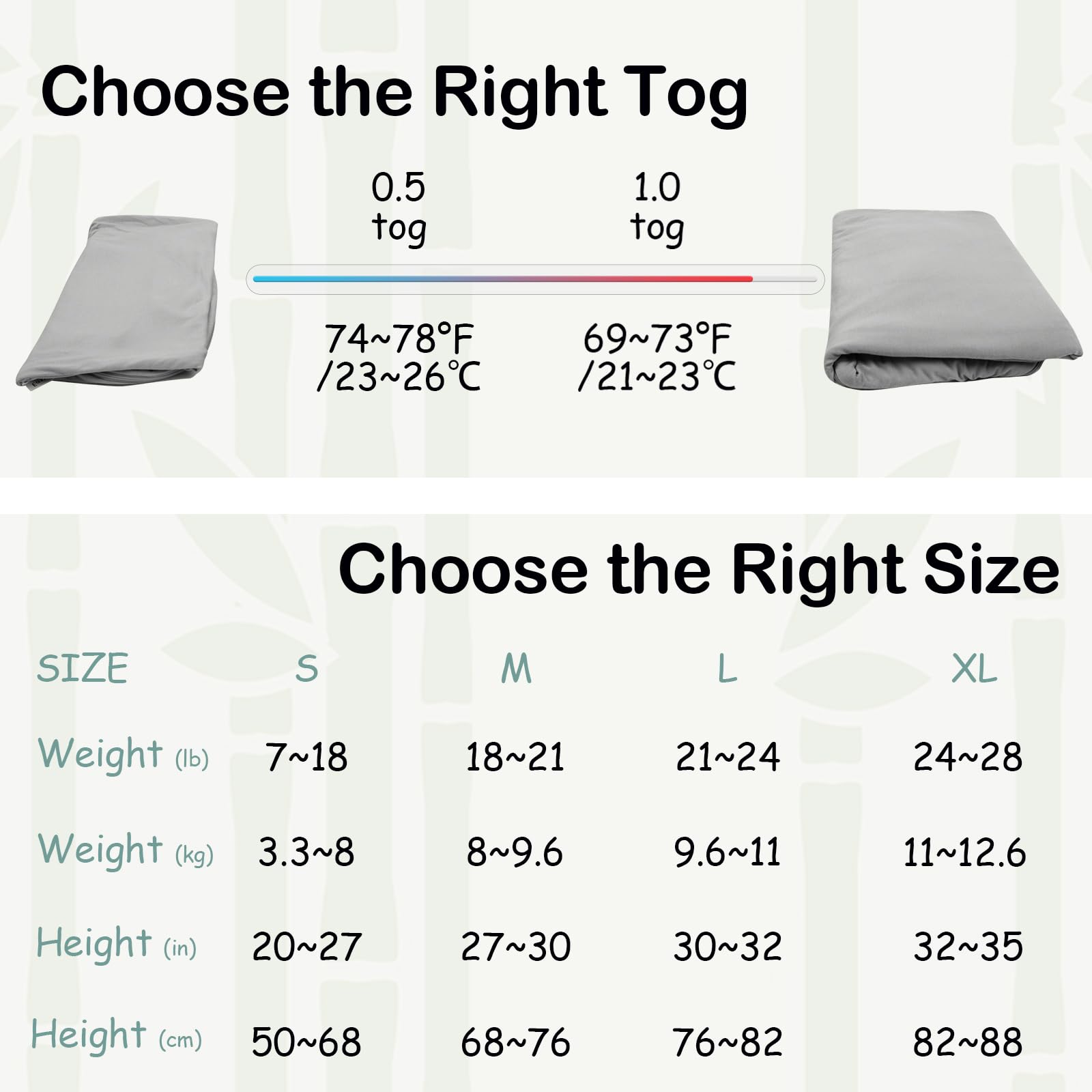 Extended leg room on EasyFi sleep sack supports growth