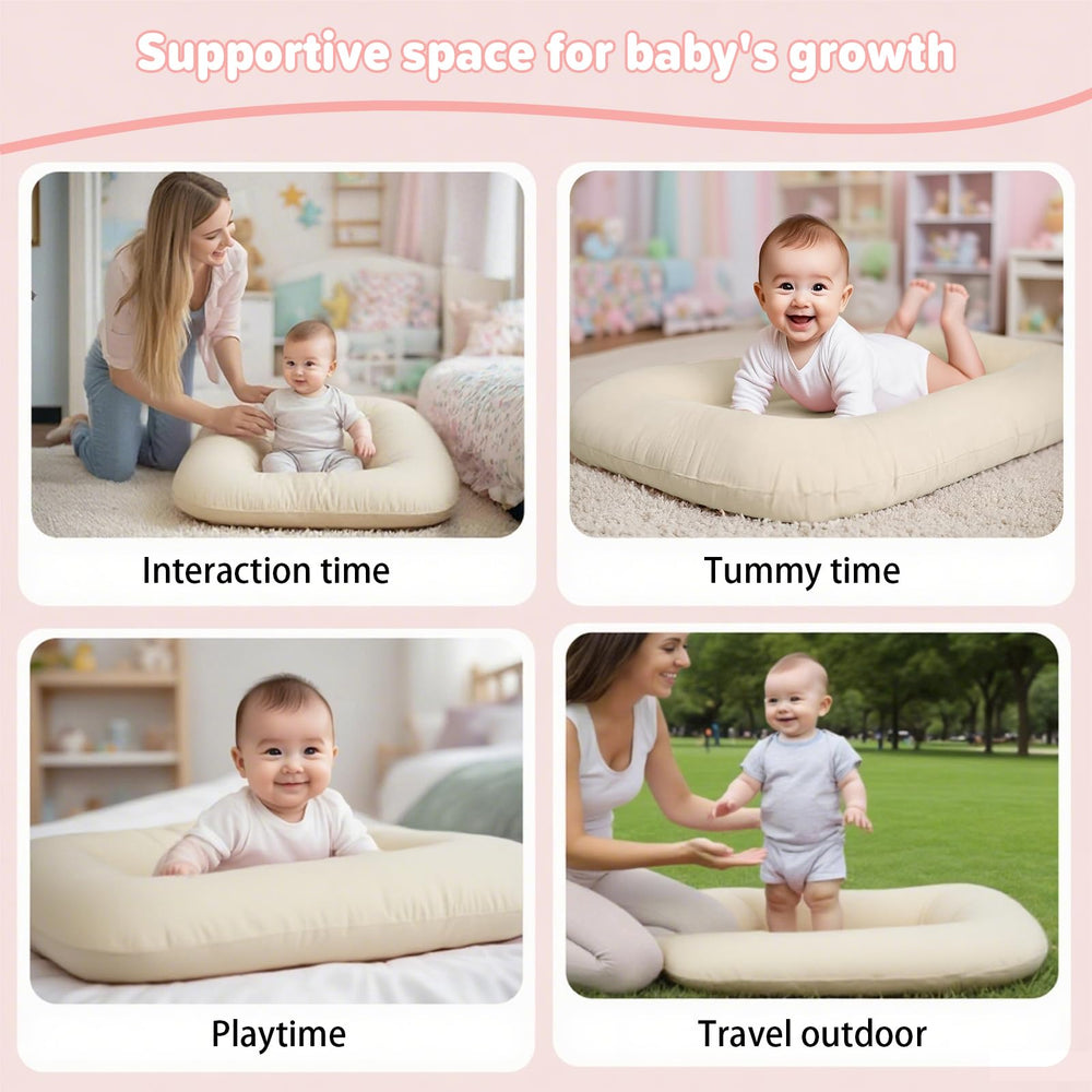 EASYFORALL baby lounger is lightweight and portable for travel and visits.