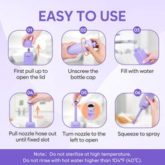 Easy@Home peri bottle handle design for comfortable one-handed cleaning.