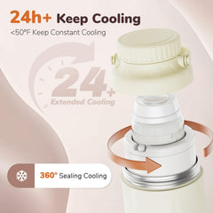 EasyVAVA 22oz bottles inside view showing milk separation capability.