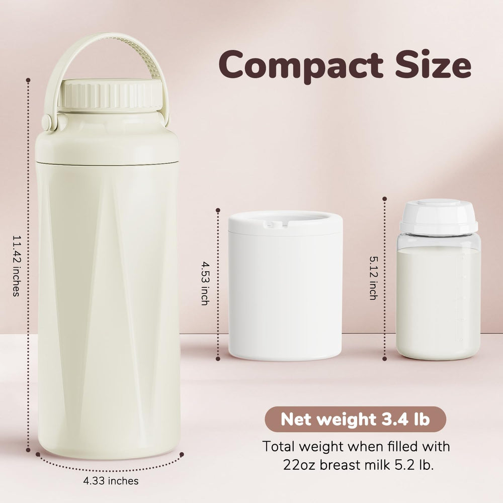 EasyVAVA portable breast milk storage solution for daycare and commuting.