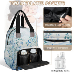 Rear anti-theft pocket on the Eativisa diaper bag keeps valuables safer during travel and outings.