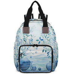 Eativisa diaper bag with insulated bottle compartment keeps drinks ready on the go.