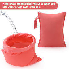 eaxin Mermaid wet bag with snap handle for easy attachment to a stroller