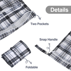 eaxin plaid wet bag uses waterproof material to prevent leaks and protect belongings