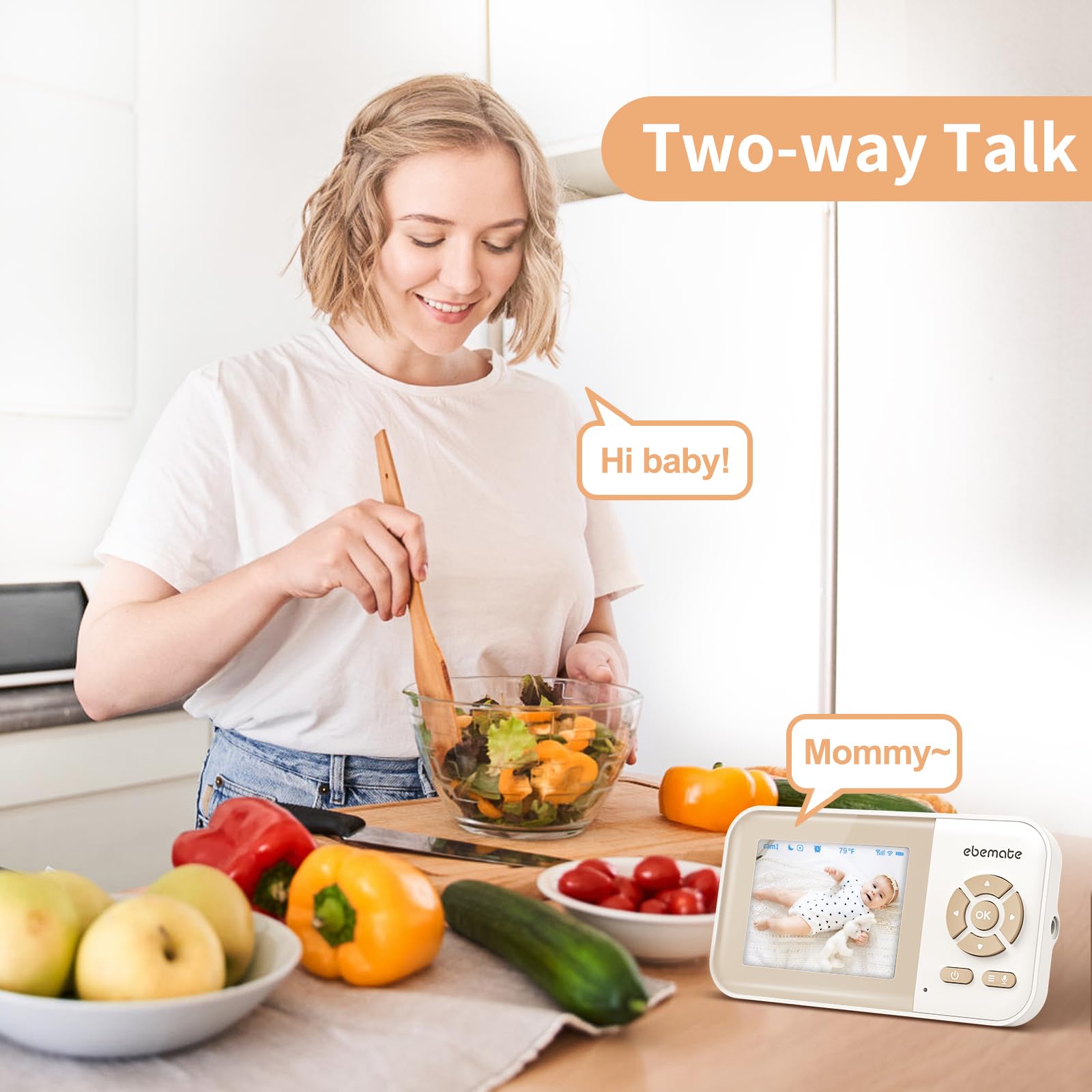 ebemate smart VOX sleep mode saves power while monitoring