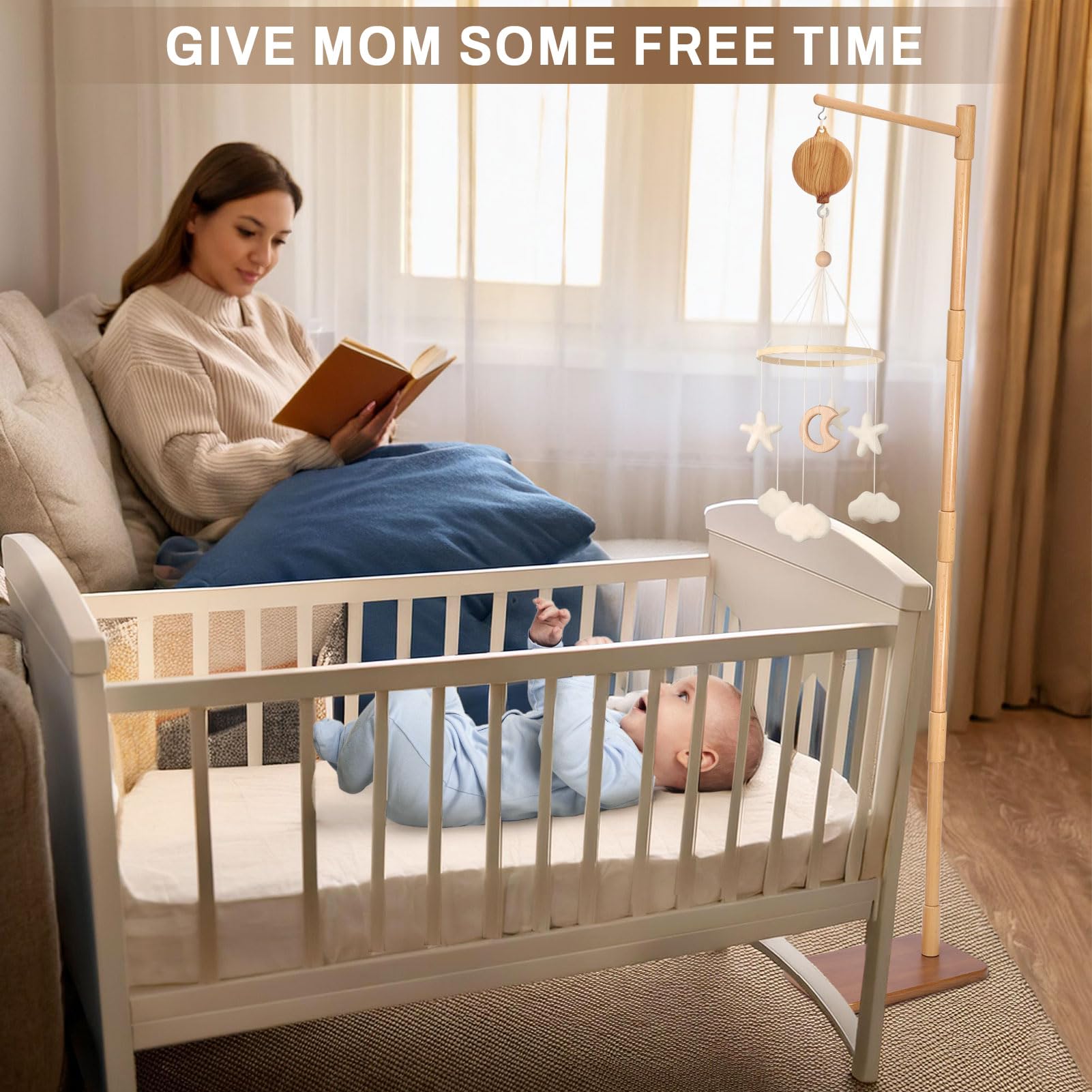 EBINGMIMA adjustable volume and modes customize rotation and music.