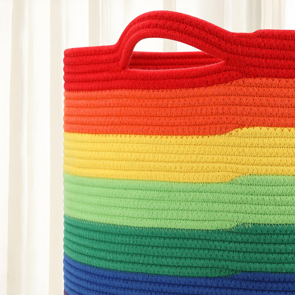Soft cotton weave texture for gentle, breathable storage.