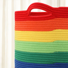 Soft cotton weave texture for gentle, breathable storage.