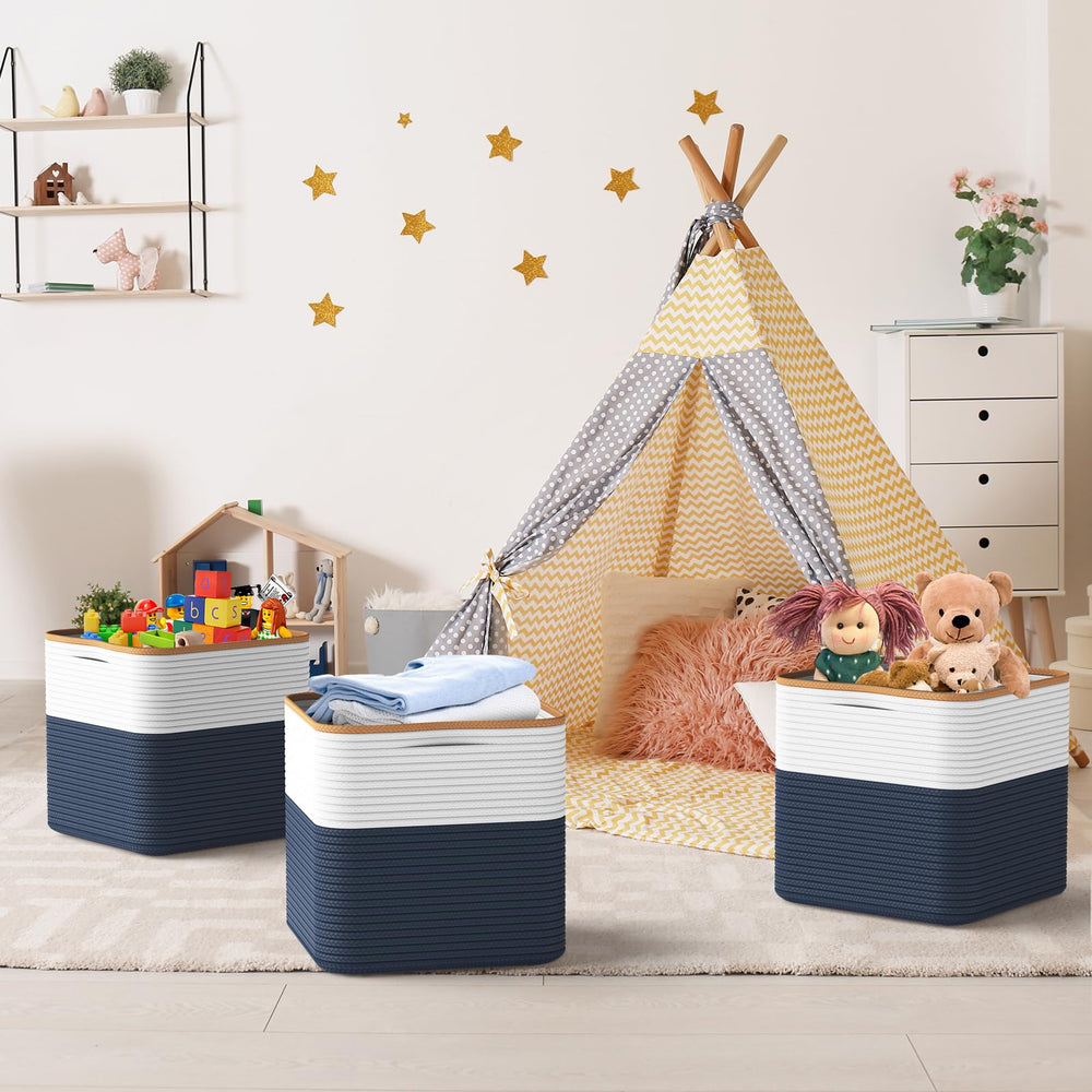 Eblog blue 11-inch storage cube combines style and practicality.