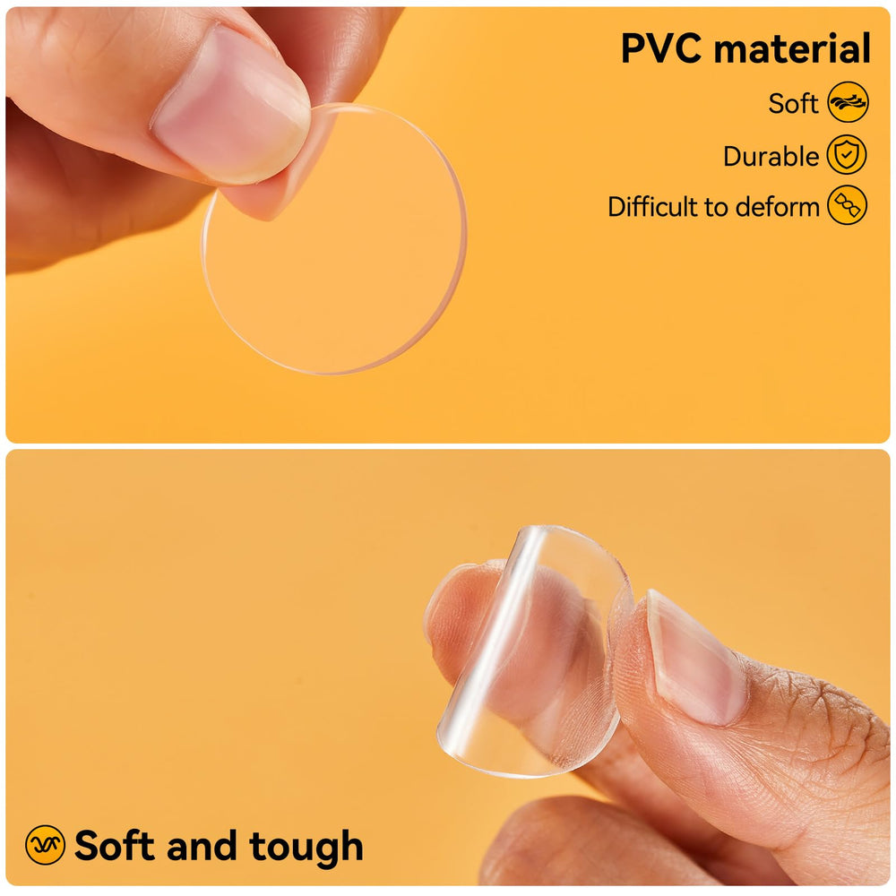 EBUKTUK wall bumper adhesive backing closeup demonstrates strong self-adhesion