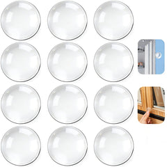 EBUKTUK wall bumpers clear round 15mm on wall protecting against knocks