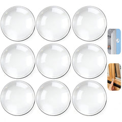 EBUKTUK round transparent wall bumper on a door frame reduces impact and noise