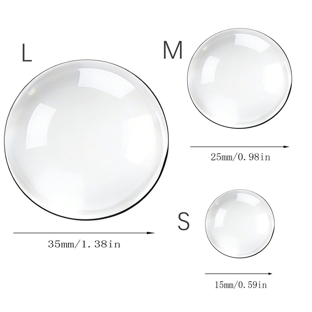 EBUKTUK wall protectors clear round 25mm shown on cabinet corner to reduce damage