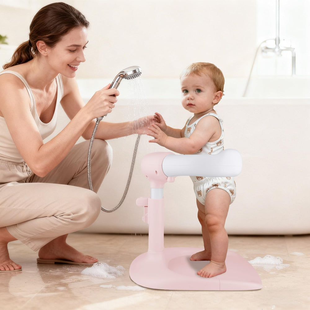 EC-Gaze Baby Shower Stand arm support provides secure, gentle embrace during baths