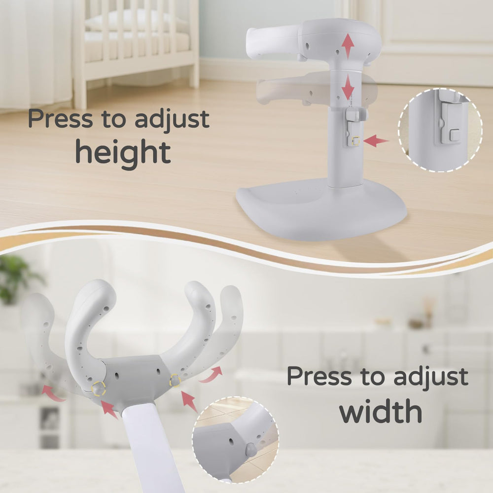EC-Gaze baby shower stand features drainage-holes-base to keep the area dry.