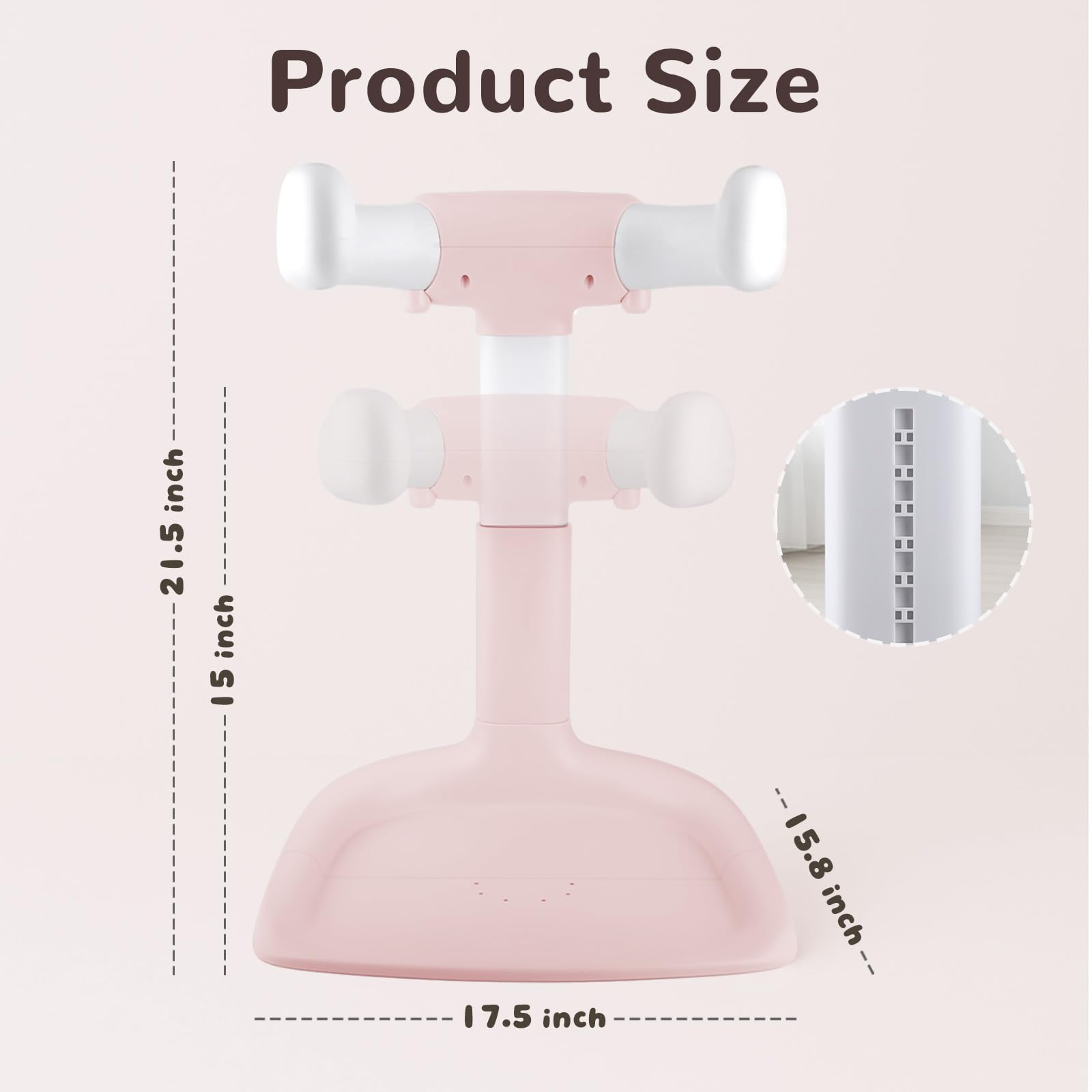 EC-Gaze Baby Shower Stand grows with infants 8–36 months