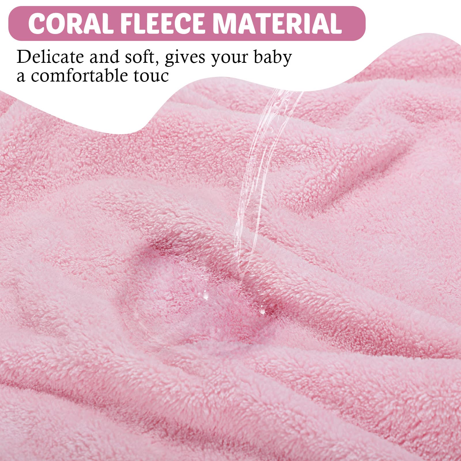 Eccliy bear hood towel adds cozy cuddly vibes and easy drying after baths.