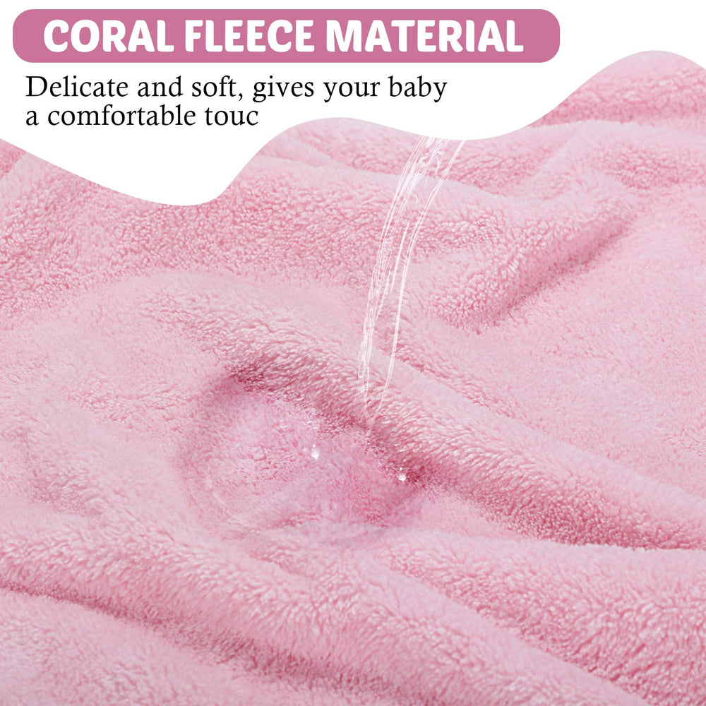 Eccliy bear hood towel adds cozy cuddly vibes and easy drying after baths.