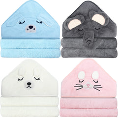 Eccliy kitten hood towel for bath time offering soft warmth and adorable face design.