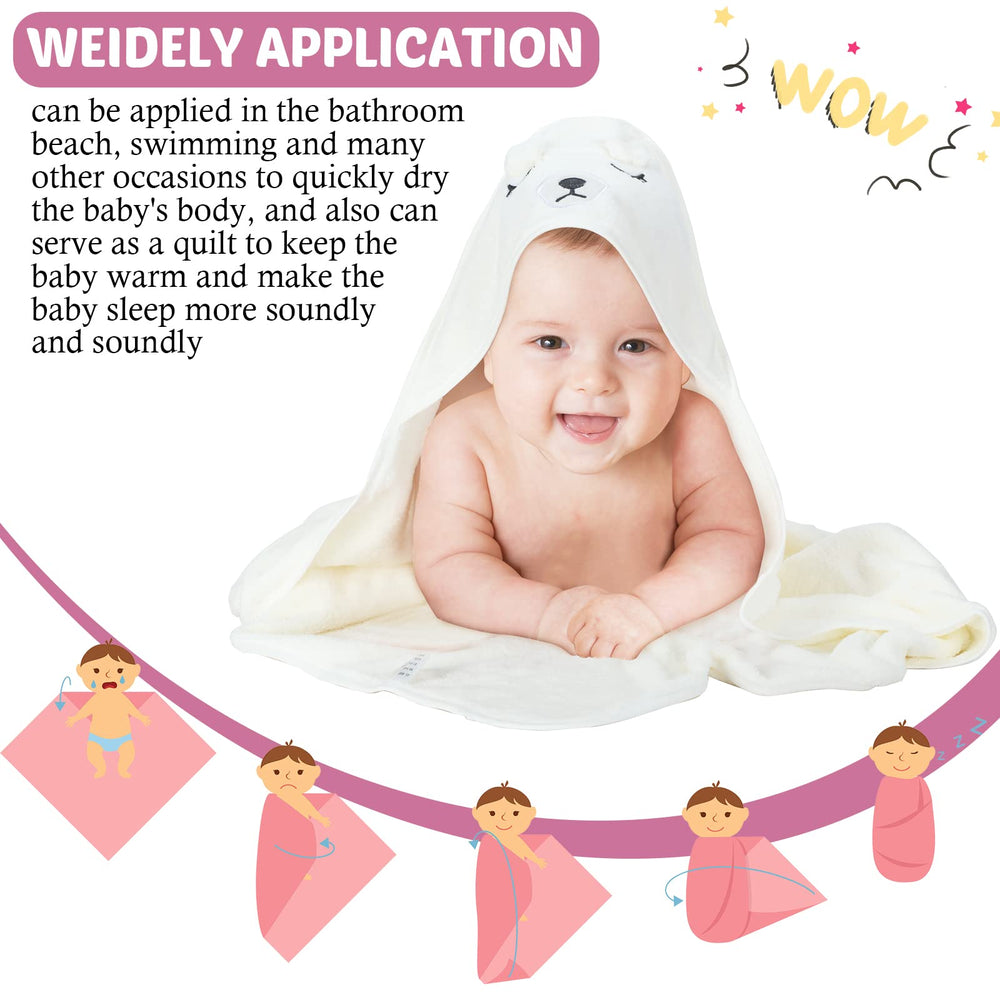Eccliy 80x80 cm towel size ideal from newborn to toddler.