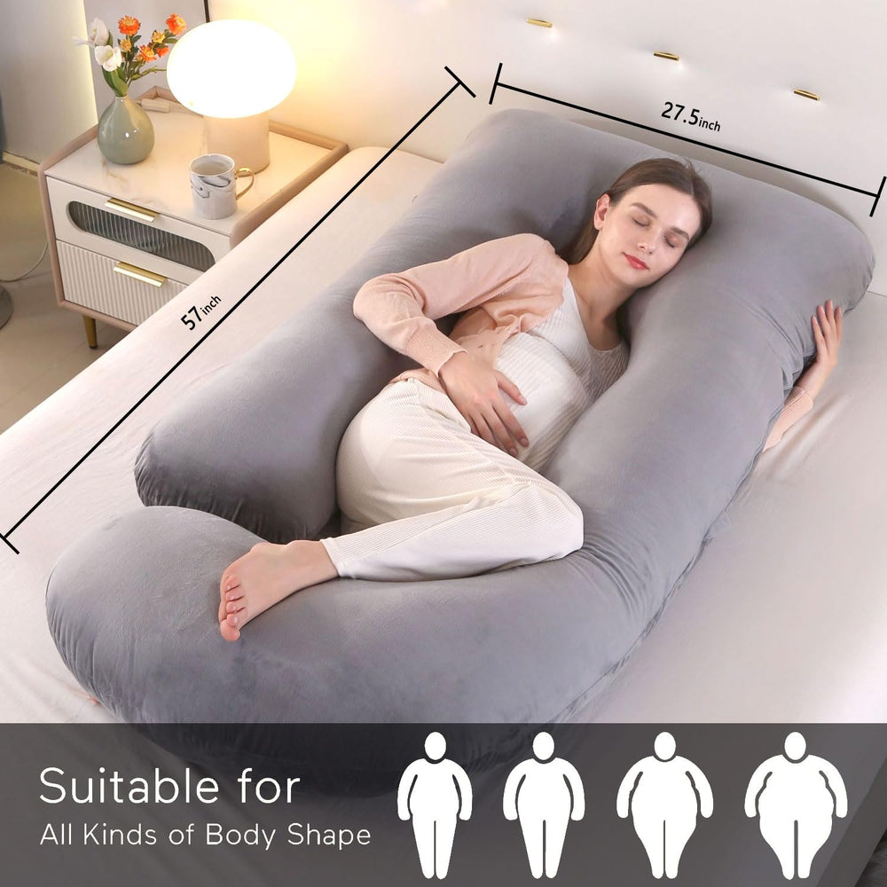 Eccn pillow shown for nursing and reading in bed.