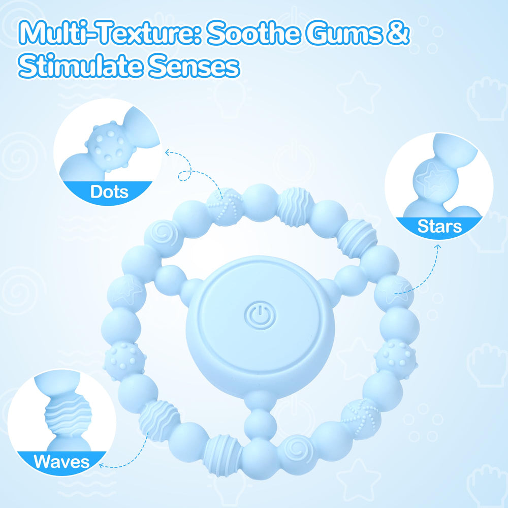 EccoDen USB charging teether ideal for on-the-go soothing