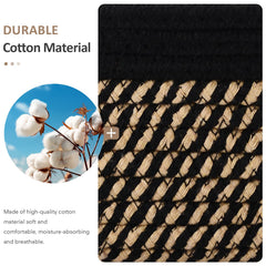 ECDYQXVU baskets with detachable leather handles for portable closet organization.