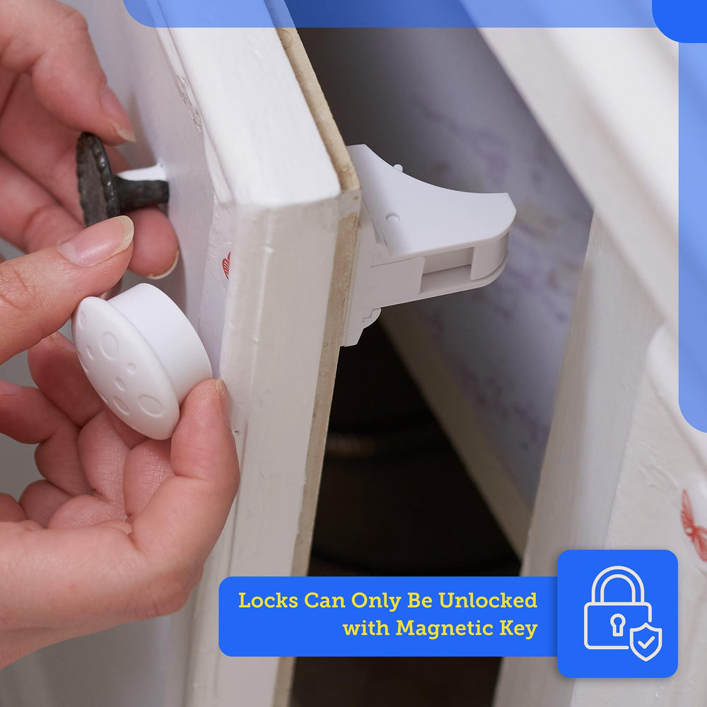 Eco-Baby bathroom cabinet scenario for quick, safe access.