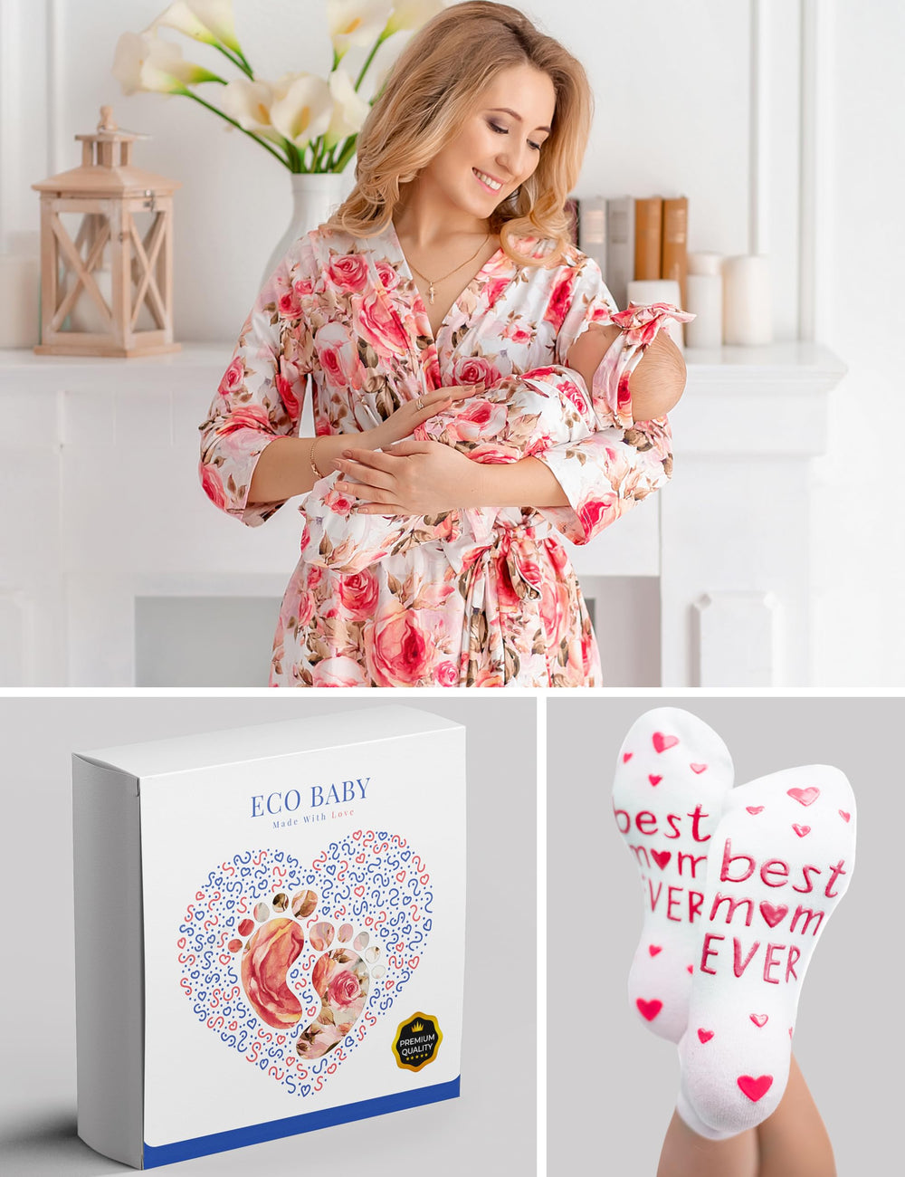 ECO BABY Made With Love gift-ready packaging for baby registry gifts.